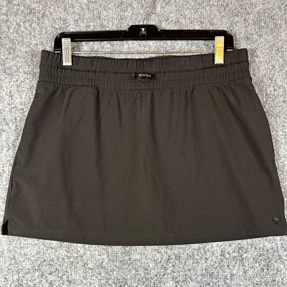 Champion Athletic Skort Womens M Black Drawstring Elastic Waist Stretch